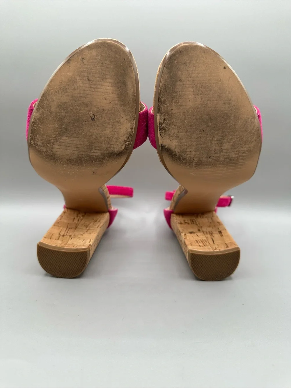 Steve Madden Carson-C Ankle Strap Heels Women 7M Pink Block Heel